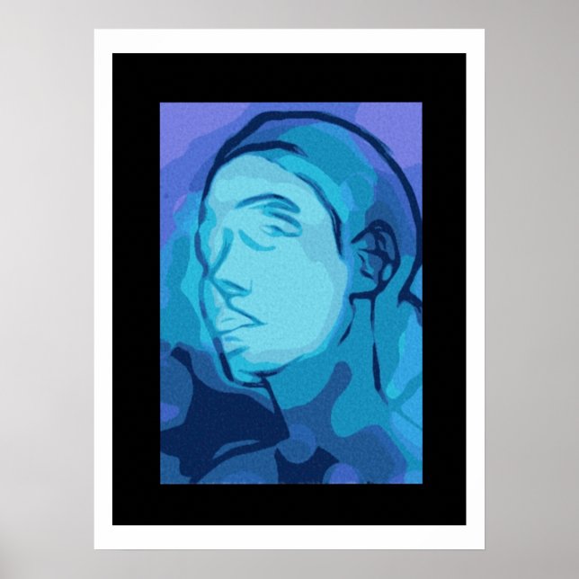 Poster portrait abstrait (Devant)