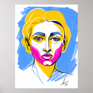 Poster Portrait Abstrait n° 2