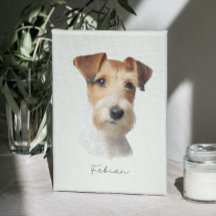 Portrait animal personnalisé Doigt mur d'art Memor