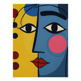 Poster Portrait Art Abstrait