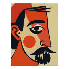 Poster Portrait Art Abstrait