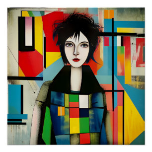 Poster Portrait art moderne