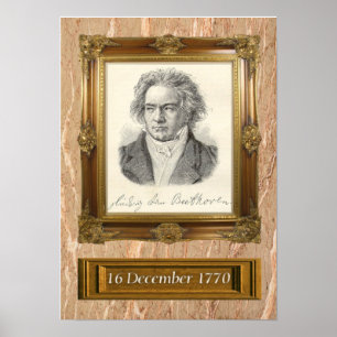Poster Portrait Beethoven