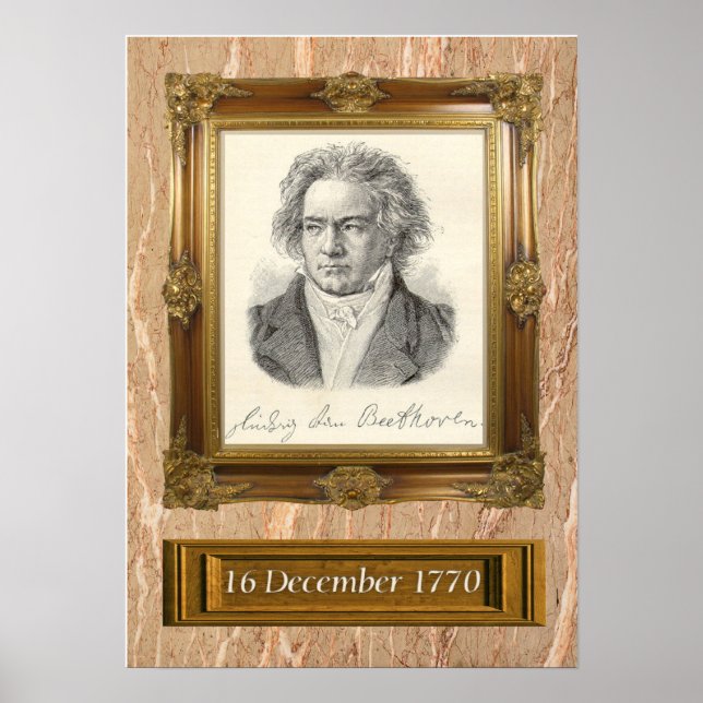 Poster Portrait Beethoven (Devant)