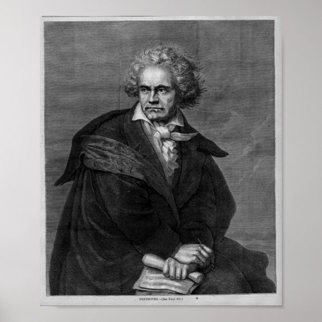 Poster Portrait Beethoven (Devant)