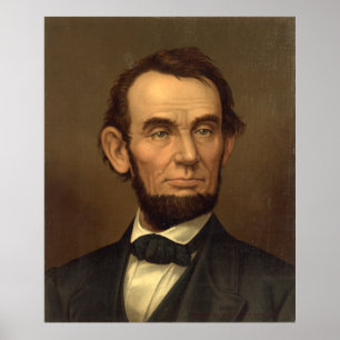 Poster Portrait d'ABRAHAM LINCOLN par Strobridge et Co