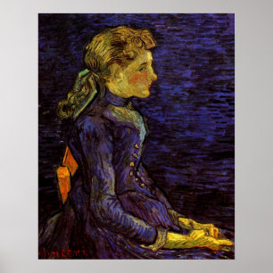 Poster Portrait d'Adeline Ravoux par Vincent van Gogh