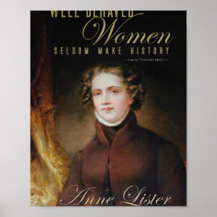 Poster Portrait d'Anne Lister Gentleman Jack