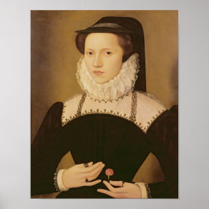 Poster Portrait d'Anne Waltham, 1572