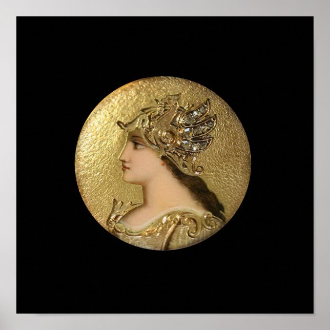 POSTER PORTRAIT D'ATHENA AVEC DES GOLDEN HELMET ET DES GR (Devant)