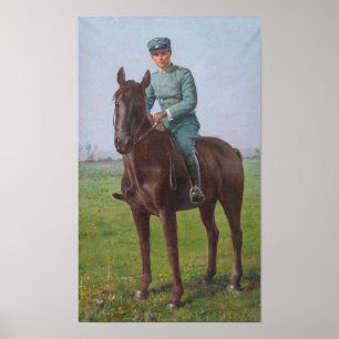 Poster Portrait de Attilio Triboletti (Soldat de la caval