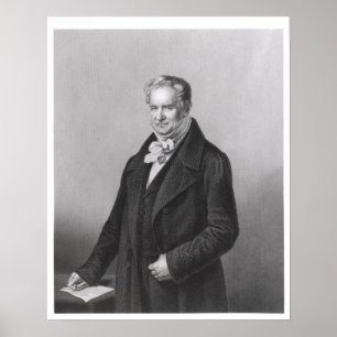 Poster Portrait de baron Alexander von Humboldt