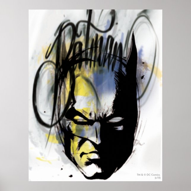 Poster Portrait de Batman Airbrush (Devant)