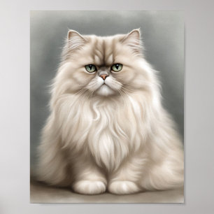 Poster Portrait de beauté du chat perse