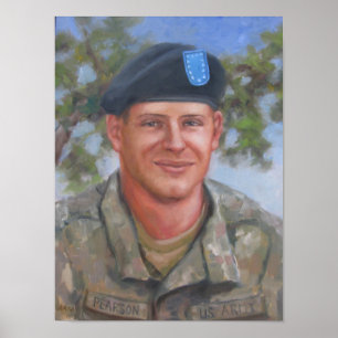 Poster Portrait de bibliothèque de Sam Pearson