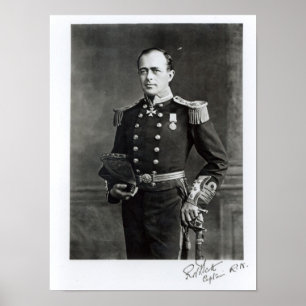 Poster Portrait de capitaine Robert Falcon Scott