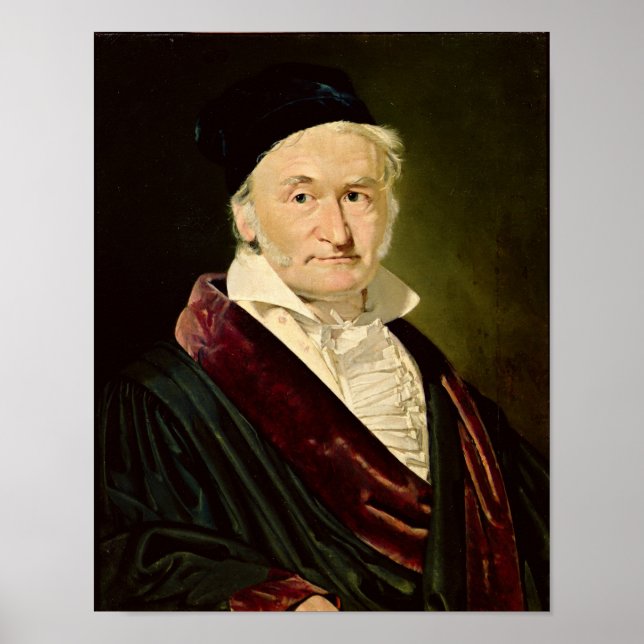 Poster Portrait de Carl Friedrich Gauss, 1840 (Devant)
