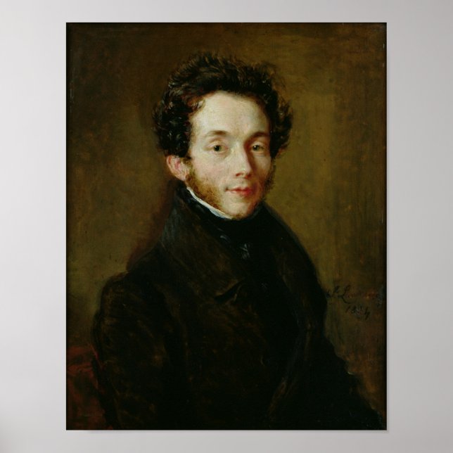 Poster Portrait de Carl Maria Friedrich Ernst von (Devant)