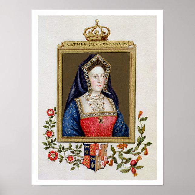 Poster Portrait de Catherine d'Aragon (1485-1536) 1er Qu (Devant)
