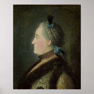 Poster Portrait de Catherine II de la Russie