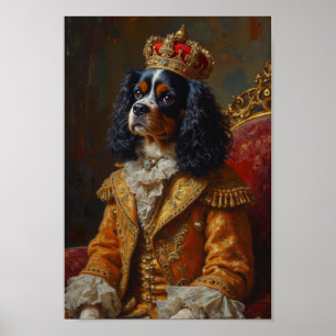 Poster Portrait de Cavalier King Charles Spaniel Royal