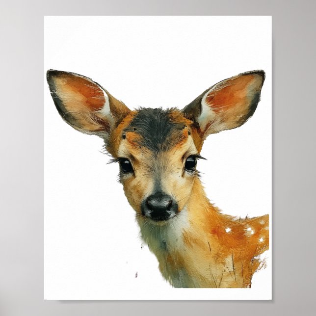 Poster Portrait de cerfs (Devant)