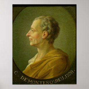 Poster Portrait de Charles de Montesquieu