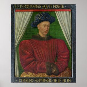 Poster Portrait de Charles VII, c.1445-50