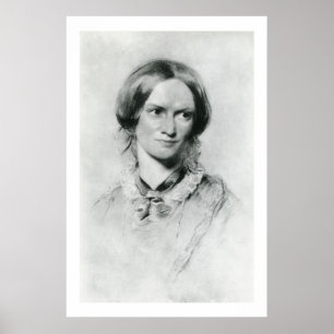 Poster Portrait de Charlotte Brontë par George Richmond