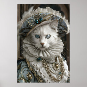 Poster Portrait de chat Royal Ragdoll, Art de compagnie R
