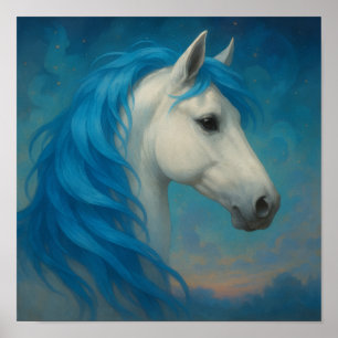 Poster Portrait de cheval fantastique