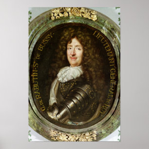 Poster Portrait de compte Roger Bussy de Rabutin