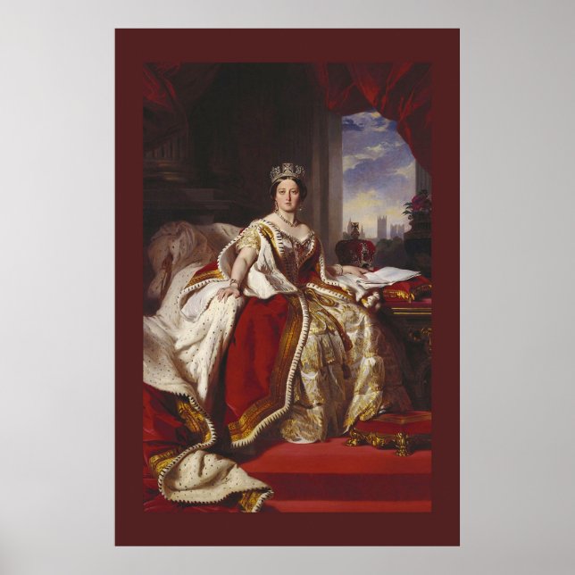 Poster Portrait de couronnement de la reine Victoria (Devant)