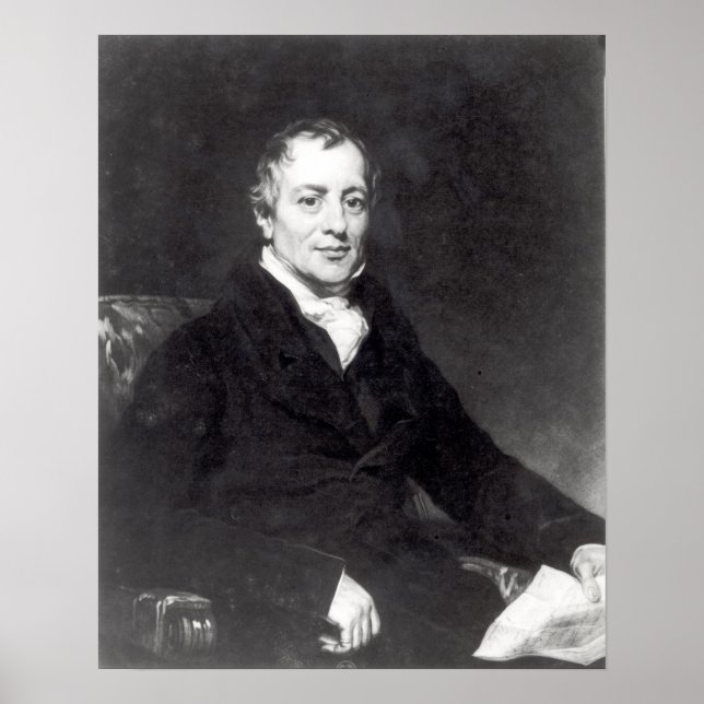 Poster Portrait de David Ricardo (Devant)