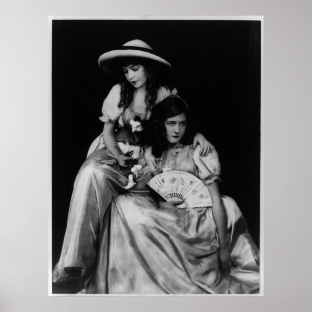 Poster Portrait de Dorothy et Lillian Gish (Devant)