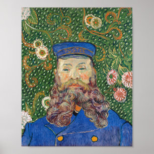 Poster Portrait de facteur par Van Gogh