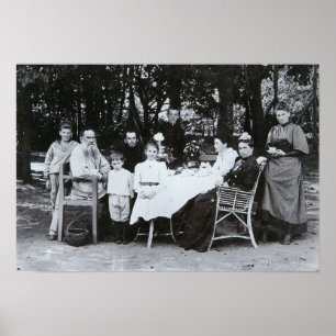 Poster Portrait de famille auteur du Lion N. Tolstoy