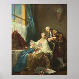 Poster Portrait de famille - François Hubert Drouais Art