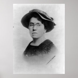 Poster Portrait de féministe d'anarchiste d'Emma Goldman