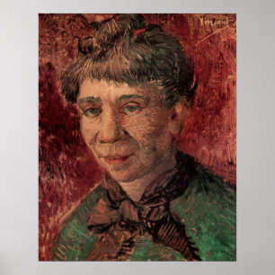 Poster Portrait de femme Madame Tanguy, Vincent van Gogh