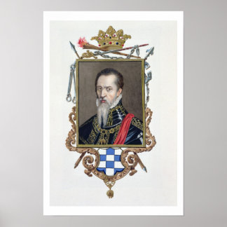 Poster Portrait de Ferdinand Alvarez de Toledo Duc d'Al