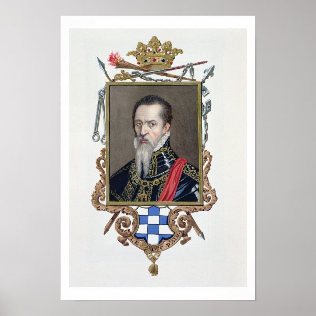 Poster Portrait de Ferdinand Alvarez de Toledo Duc d'Al (Devant)