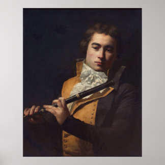 Poster Portrait de Flutist Devienne