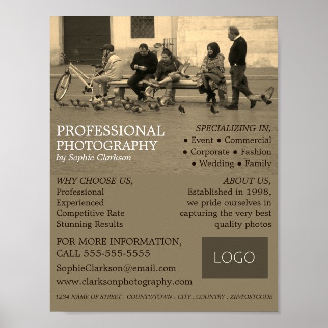 Poster Portrait de foule, photographie, location de photo (Devant)