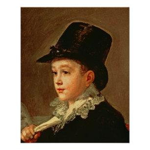 Poster Portrait de Francisco Jose de Goya y Lucientes  