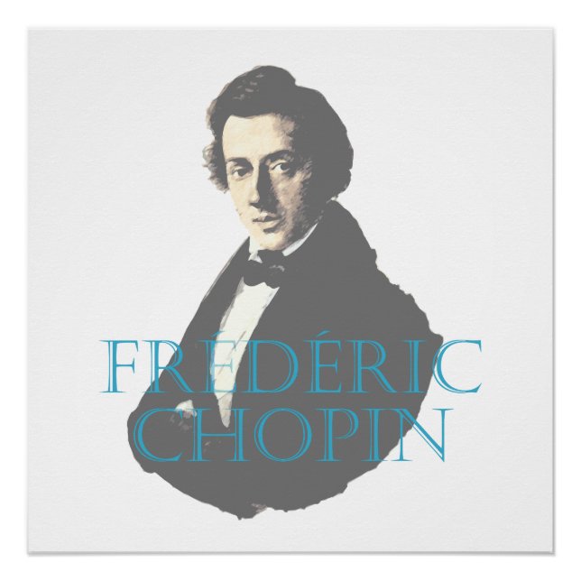 Poster Portrait de Frédéric Chopin (Devant)