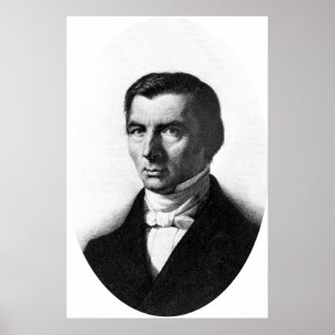 Poster Portrait de Frederic libéral classique Bastiat