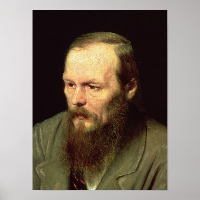 Poster Portrait de Fyodor Dostoïevsky 1872 (Devant)