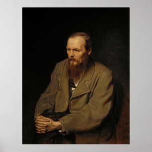 Poster Portrait de Fyodor Dostoyevsky par Vasily Perov