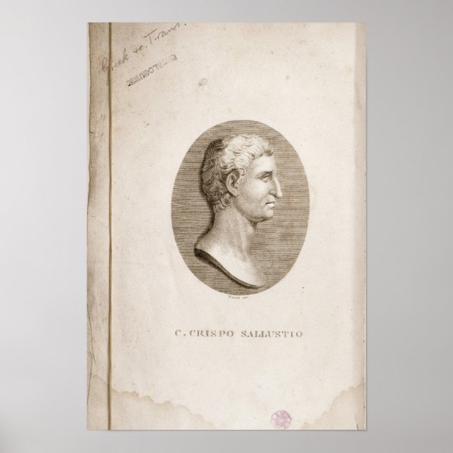 Poster Portrait de Gaius Crispus Sallust (Devant)